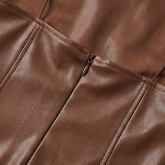 The Midnight Muse Faux-Leather Midi