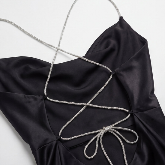 The "After Hours" Satin Slit Dress